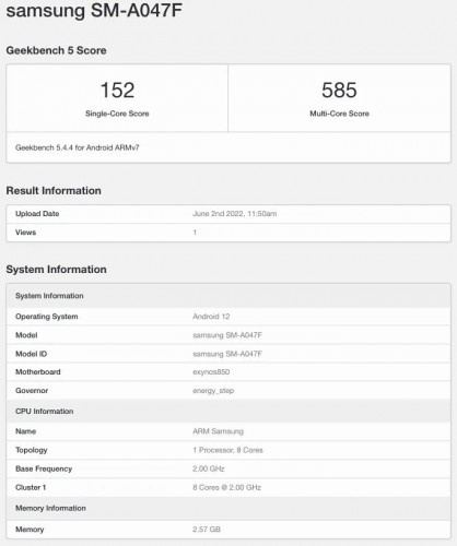 三星Galaxy A04手机通过Wi-Fi联盟认证，Galaxy A04s手机已曝光