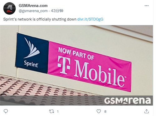 美国无线运营商Sprint剩余的LTE信号塔台已开始正式关闭