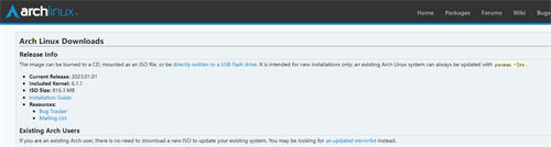 Arch Linux 2023.01.01版本ISO镜像发布：采用Linux内核 6.1