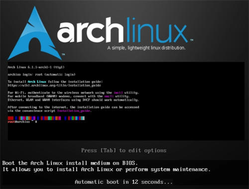 Arch Linux 2023.01.01版本ISO镜像发布：采用Linux内核 6.1