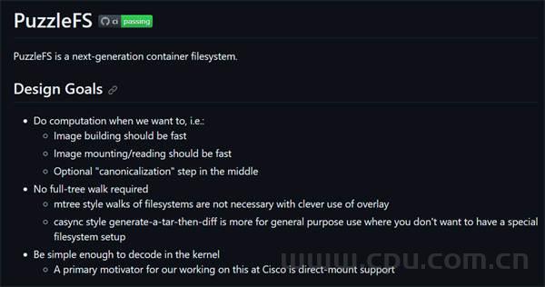 思科发布下一代Linux容器PuzzleFS文件系统内核驱动 使用Rust语言编写 