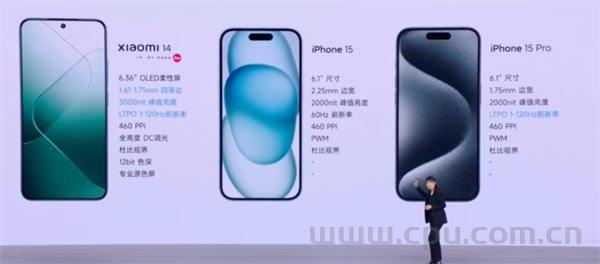 ​小米14手机的屏幕小米+TCL华星光电联合研发 体验和iPhone 15 Pro手机“完全相同”